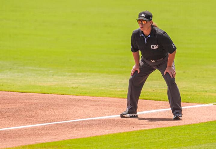 Jen Pawol makes history as MLB's first female umpire to work a regular