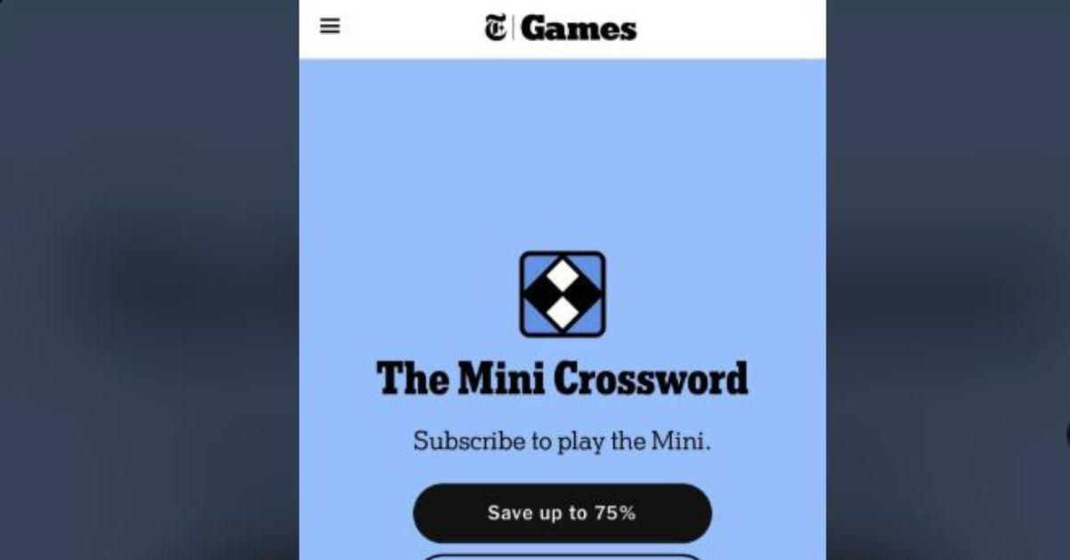 Why Did 'NYT' Lock the Mini Crossword? Fans Are Furious Over the Paywall Move