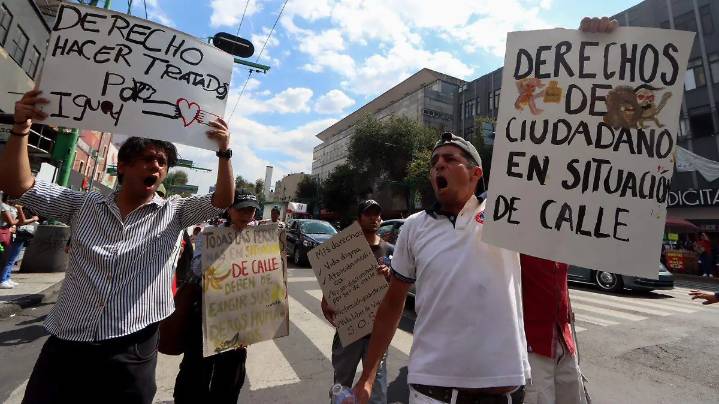 Poblaciones Callejeras marchan para exigir dignidad y derechos en la CDMX