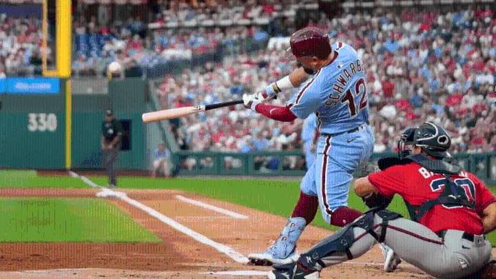 MLB: Kyle Schwarber de los Filis de Filadelfia en su locura de poder se une a Eugenio «Bolibomba» Suárez con cuatro jonrones en un juego
