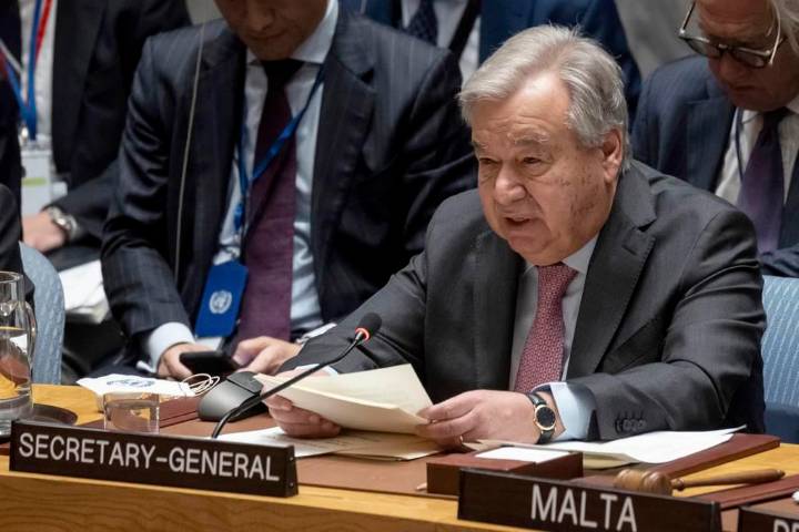 Guterres pide a Venezuela y Estados Unidos «resolver sus diferencias por medios pacíficos»