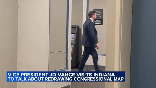 Vice President JD Vance visits Indiana to talk about redrawing congressional maps as President Trump's redistricting fight grows