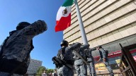 Realiza Guardia Nacional izamiento de bandera en la Plaza de Armas