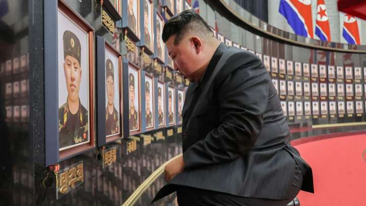 Kim Jong-un SOBS over devastating Ukraine war losses as pics show tearful tyrant reward survivors of Putin's slaughter