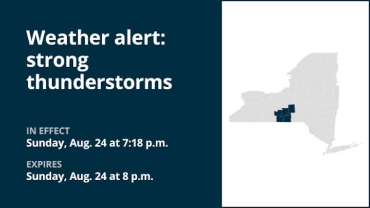 NY weather: Expect marble-sized hail with thunderstorms in New York Sunday – wind gusts reaching 40 mph