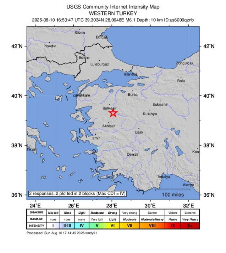 Terremoto de magnitud 6,1 sacude el noroeste de Turquía: heridos y edificios derrumbados