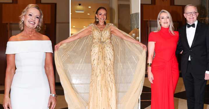 Politicians and media figures glam up for Canberra's night of nights