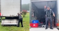 Camionero cubano en EE.UU. se vuelve viral con video bajo la lluvia