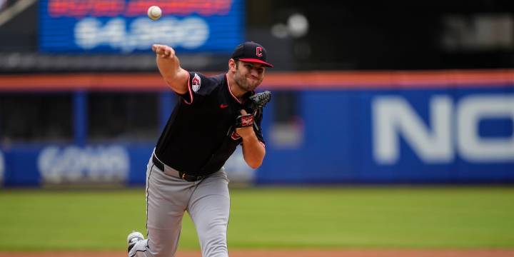 Gavin Williams of Guardians loses no-hitter, beats Mets for series sweep