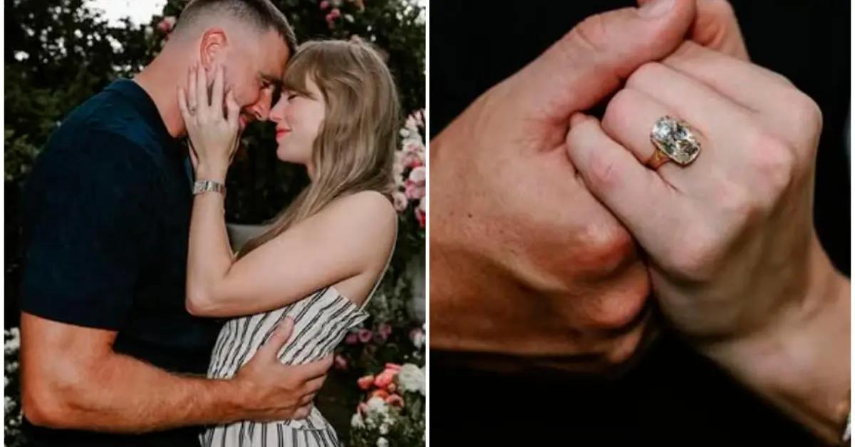 Taylor Swift anunció que está comprometida con Travis Kelce tras dos años de relación