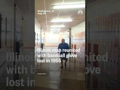 Illinois man reunited with baseball glove lost in 1955
