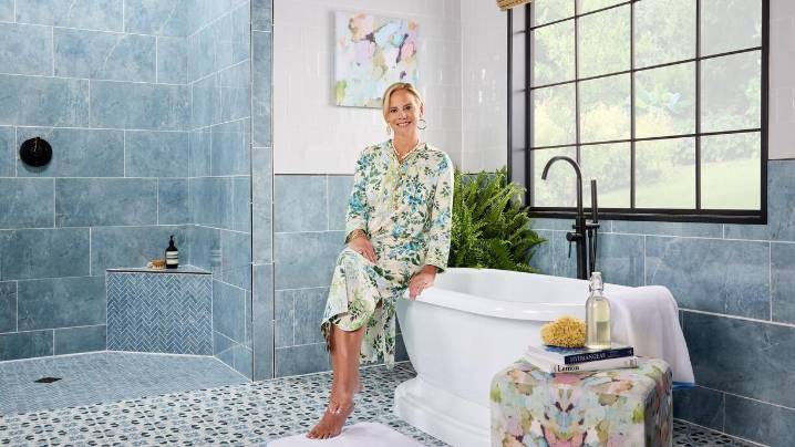 The Tile Shop brings Laura Park’s signature style to floors and walls