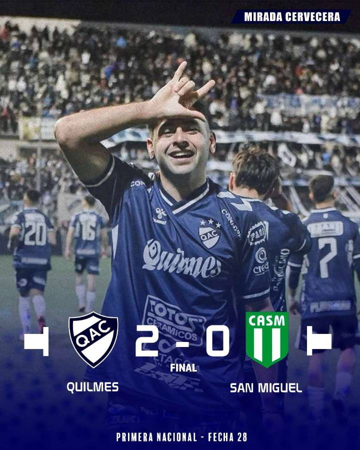 Quilmes sufrió, le ganó a San Miguel y toma aire