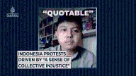 Indonesia protest driven by “a sense of collective anger”