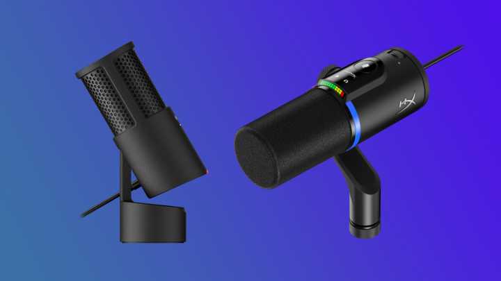 The new HyperX SoloCast 2 looks like a return to gaming microphone simplicity, whereas its bigger brother is covered in all the bells and whistles you could think of