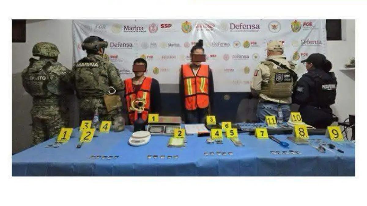 Capturan a presuntos narcomenudistas en Camerino Z. Mendoza; dos son menores de edad