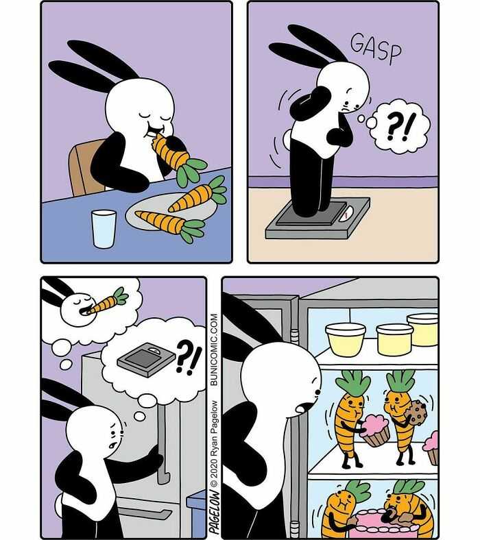 Artist Creates Cute Comics With Not-So-Cute Endings (43 Pics)