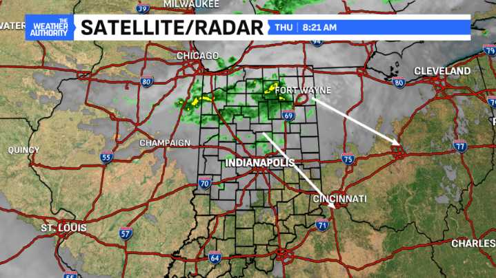 Cloudy skies and showers return today