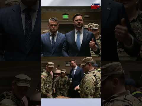 VP Vance visits National Guard members amid DC protest