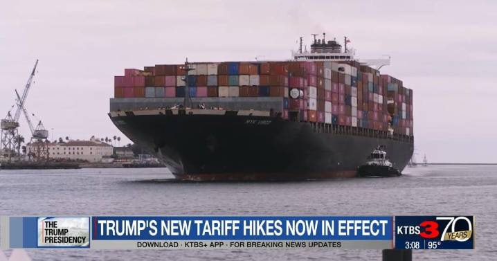 Trump’s new tariffs go into effect as US economy shows signs of strain