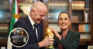 Infantino entrega la Copa del Mundo a Claudia Sheinbaum en Palacio Nacional