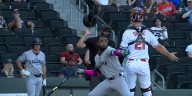 Victor Robles throws bat toward pitcher after near hit