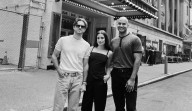 Lea Michele & Her ‘Chess’ Leading Men Visit Their Broadway Home for First Time Together | Aaron Tveit, Broadway, Lea Michele, Nicholas Christopher