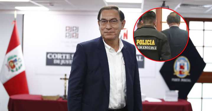 Martín Vizcarra fue detenido en el Poder Judicial tras recibir cinco meses de prisión preventiva