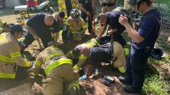 Man falls in septic tank, found trapped underneath tire