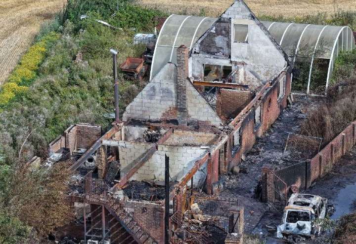 Firefighters tackle ‘deliberate’ blaze at house in Battle Lane, Marden