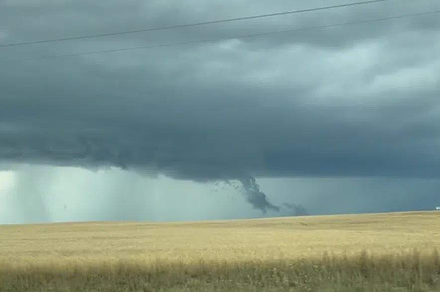Wicked weather brings hail, strong winds and funnel clouds to central Sask.