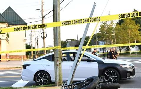 Conducía ebrio una bicicleta eléctrica y causó accidente