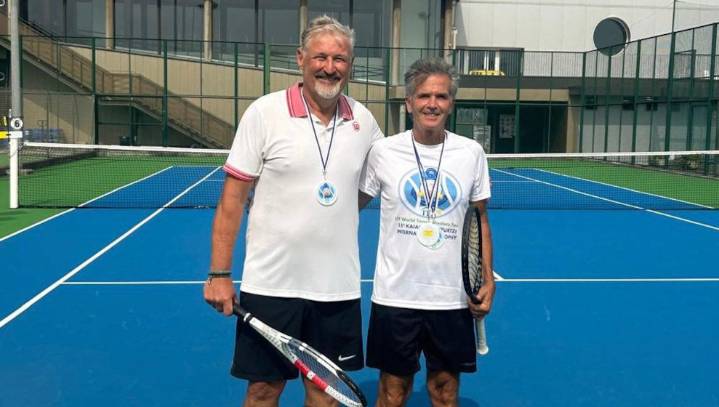 Dos cántabros se proclaman campeones del trofeo internacional Kaialde en dobles masculinos +55