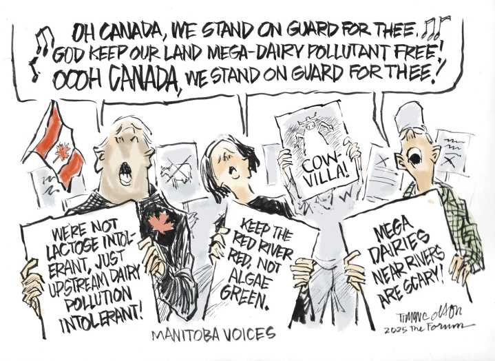 Trygve Olson cartoon: Manitoba voices