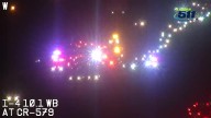 Man hospitalized after rollover crash on I