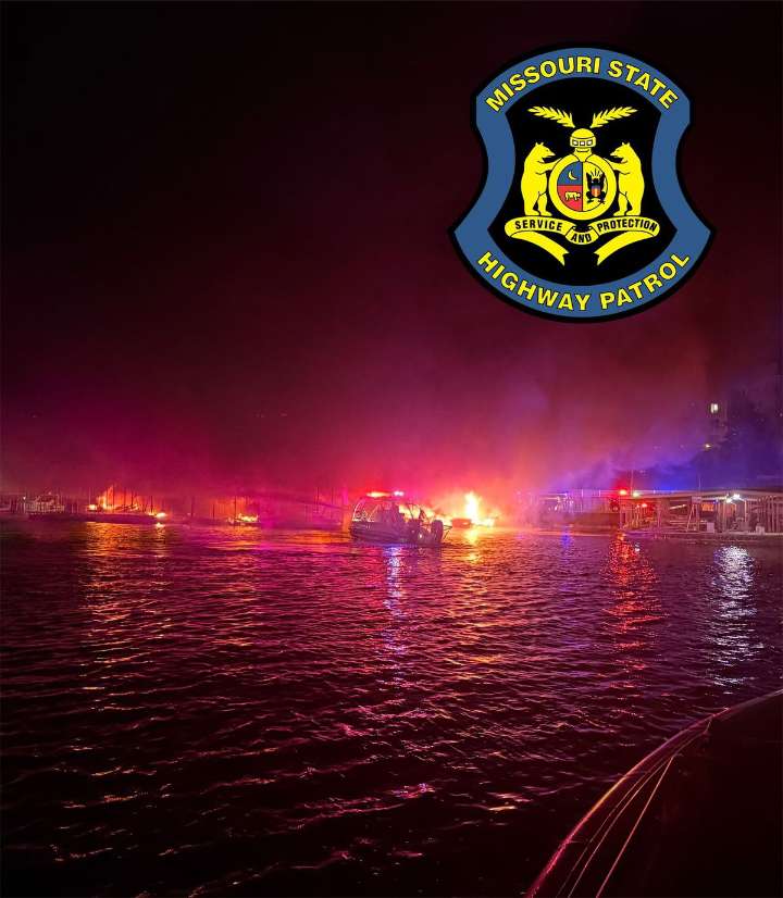 Marina fire at Lake of the Ozarks Monday morning
