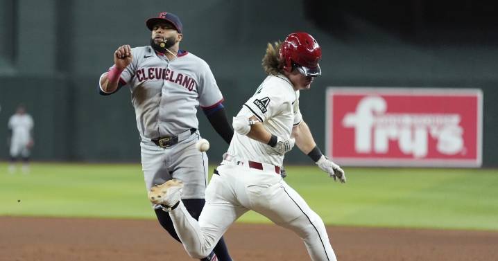 Diamondbacks win 6-5 over Guardians