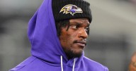 Baltimore Ravens' Harbaugh says there's no damage to Lamar Jackson's foot after it was stepped on