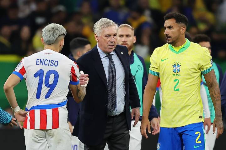 Sufre Carlo Ancelotti: Brasil suma tres bajas para el duelo contra Chile por Eliminatorias