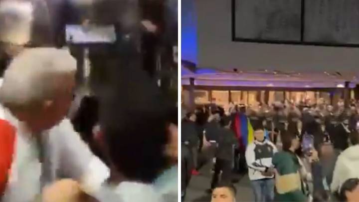 Policía en Argentina arremetió contra jugadores de Once Caldas: tiraron gases lacrimógenos