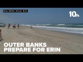 People along North Carolina's Outer Banks prepare for Hurricane Erin