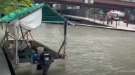 Comienzan Limpieza del Paseo Santa Lucía Tras Afectaciones por Lluvias en Monterrey