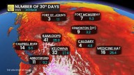 B.C. and Alberta roast in late-August heat as records fall, relief out of reach