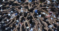 Hindus celebrate the birth of Lord Krishna in India and Nepal, in photos