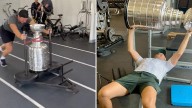 Reinhart trains with Stanley Cup in Vancouver