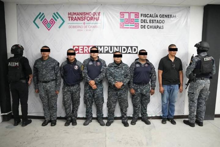 Detienen a seis agentes de “Pakal” por abuso de autoridad en Chilón, Chiapas