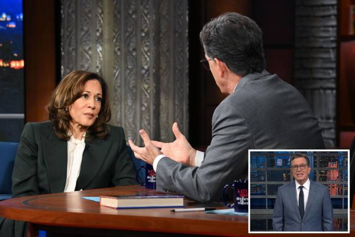 Stephen Colbert needles Kamala Harris after she can't answer simple question