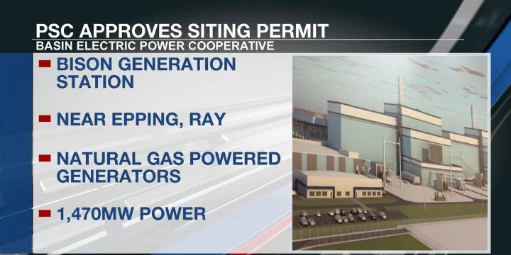 PSC approves permit for power plant in Williams County