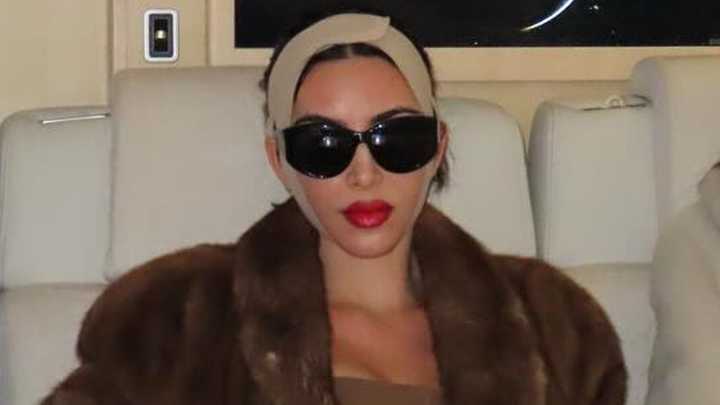 Kim Kardashian channels her inner Bianca Censori as she poses in completely see