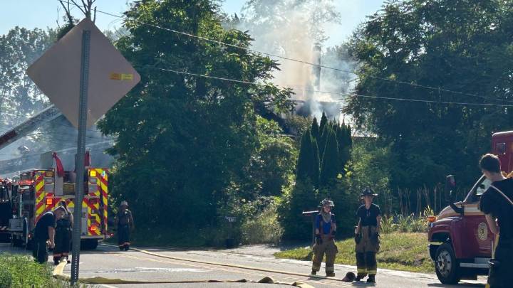 Person taken to hospital with serious injuries after fire in Killingly